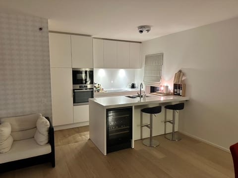 Open zicht op stad Oostende en zee/strandzicht, groot zuidterras, 3 slpks, 125m², dubbele garage Apartment in Ostend