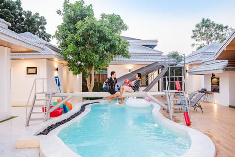 Evening entertainment, Swimming pool