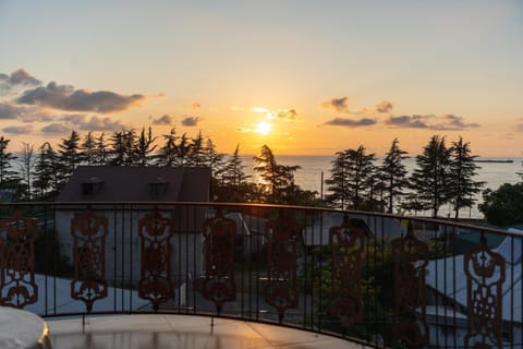 Day, View (from property/room), Balcony/Terrace, Sea view, Sunset