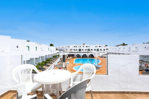 Patio, Balcony/Terrace, Pool view