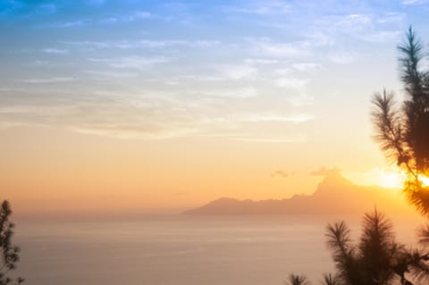 Natural landscape, Sea view, Sunset