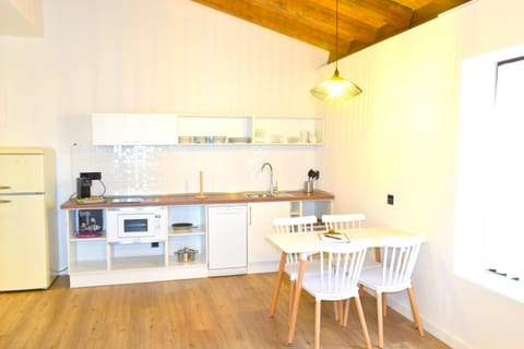 Dining area, dishwasher, microwave, kitchen