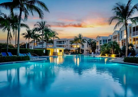 Swimming pool, Sunset