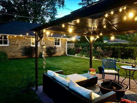 Patio, Night, Garden, Balcony/Terrace, Garden view