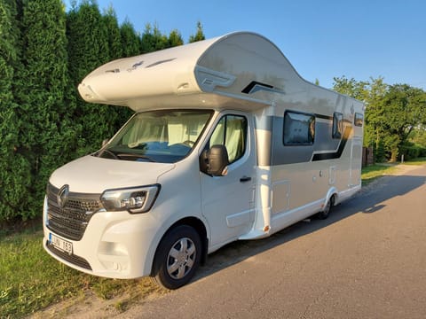 LT Campers Docked boat in Vilnius