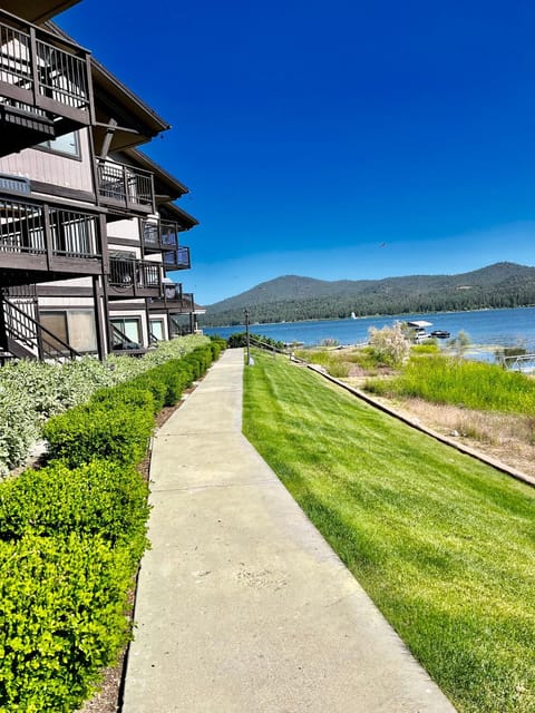 Property building, Natural landscape, Lake view, Mountain view