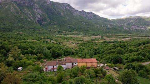 Property building, Spring, Day, Natural landscape, Bird's eye view, Mountain view