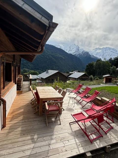 Patio, Natural landscape, Mountain view, sunbed