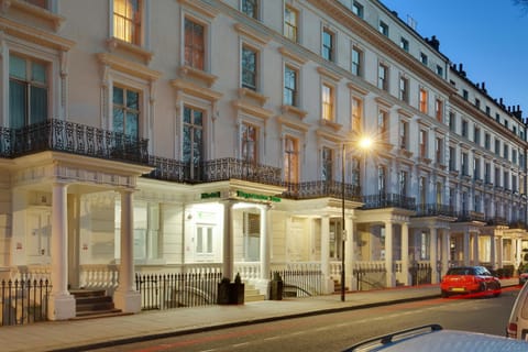 Property building, Street view, Sunset