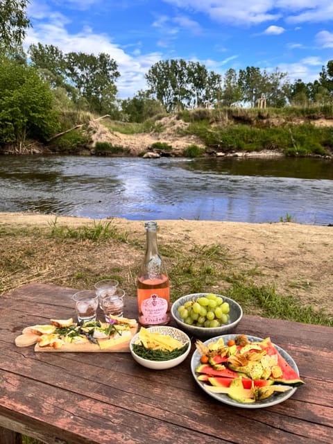 Natural landscape, Food, River view