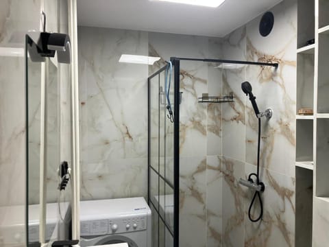 Shower, washing machine