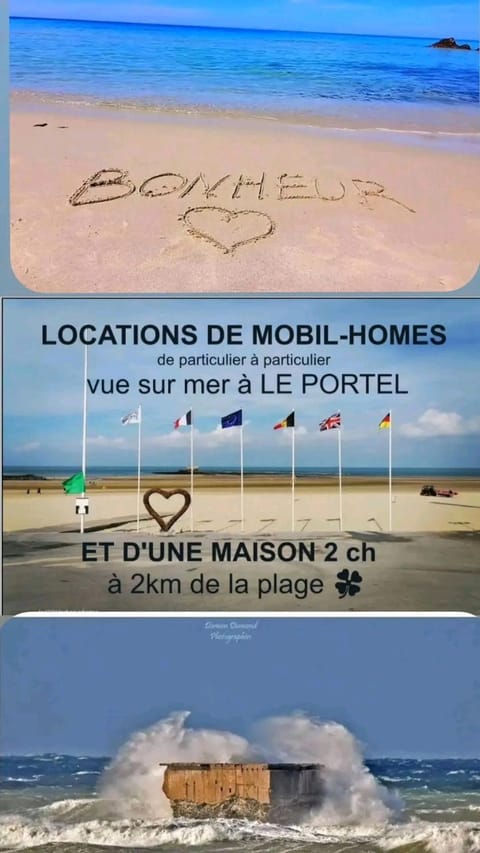 Mobil home 2 chambres vue direct sur mer Terrain de camping /
station de camping-car in Le Portel