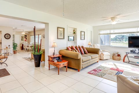 Sunny Port St Lucie Home Lanai and Golf Course View House in Port Saint Lucie