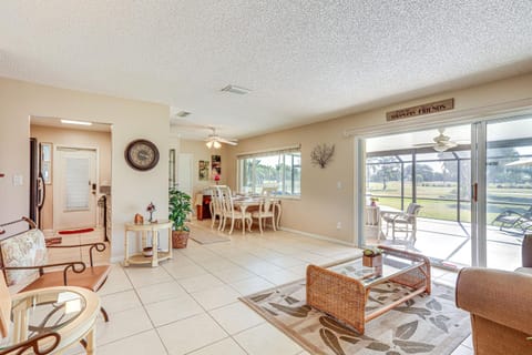 Sunny Port St Lucie Home Lanai and Golf Course View House in Port Saint Lucie