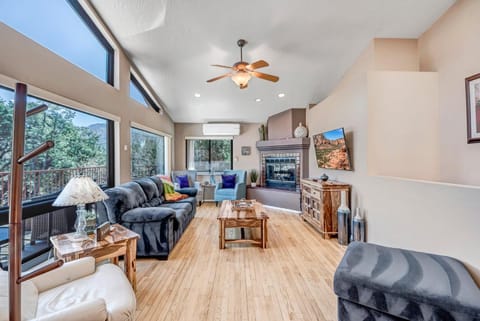 Enjoy the wrap around deck with stunning views, Hiking! Sedona Uptown Inspiration House in Sedona