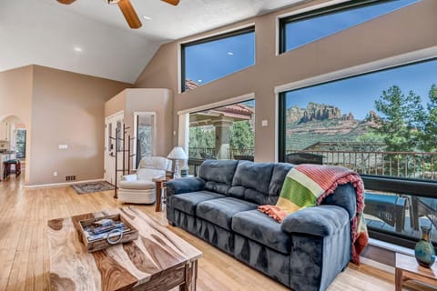 Enjoy the wrap around deck with stunning views, Hiking! Sedona Uptown Inspiration House in Sedona