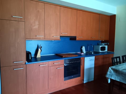 Kitchen or kitchenette, oven