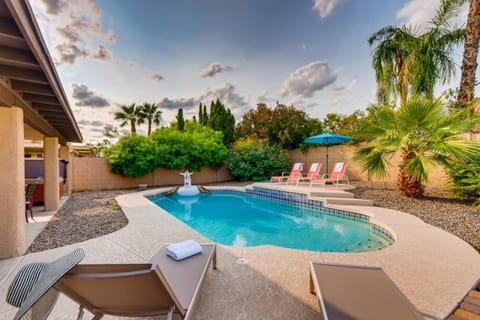 Desert Retreat with Lifesized Checkers and Twister House in Phoenix