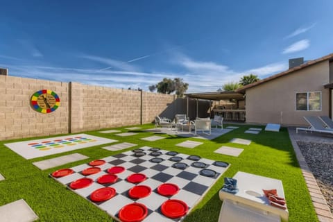 Desert Retreat with Lifesized Checkers and Twister House in Phoenix