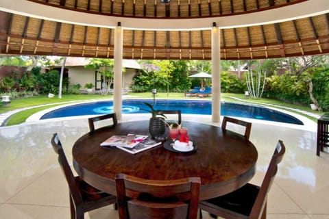 Dining area, Pool view, Swimming pool