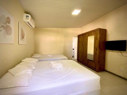 Bed, Photo of the whole room, Bedroom, towels, wardrobe, air conditioner