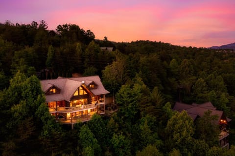 Property building, Natural landscape, Mountain view, Sunrise, Sunset