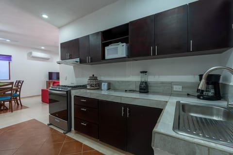 Coffee/tea facilities, Kitchen or kitchenette, minibar, stove