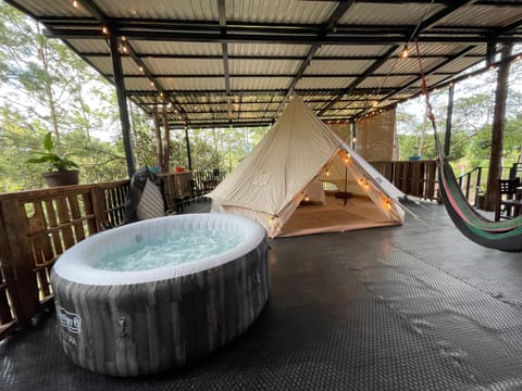 Patio, Natural landscape, Hot Tub