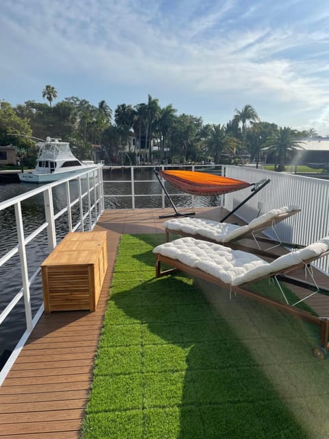 Unique Houseboat Modern and New Docked boat in Fort Lauderdale