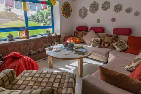 Living room, Seating area, Garden view