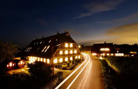 Property building, Night, Sunset