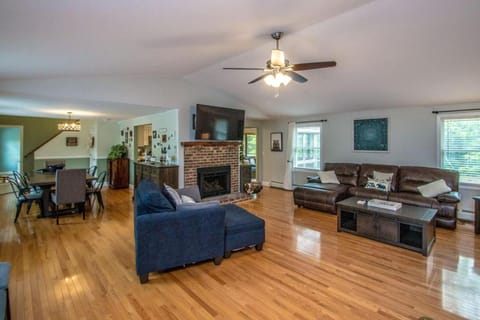 Living room, fireplace