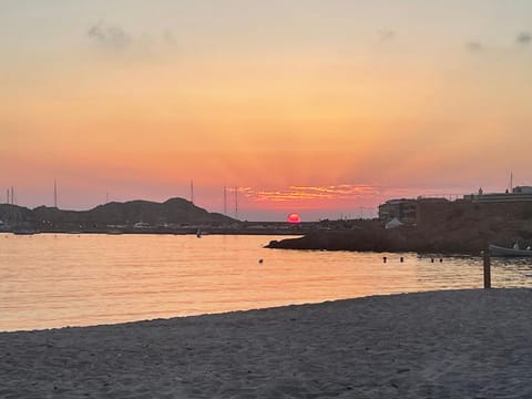 Natural landscape, Beach, Sea view, Sunset