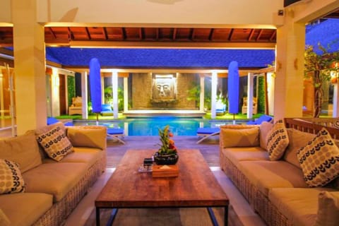 Natural landscape, Living room, Seating area, Pool view, Swimming pool