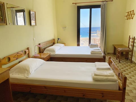 Bed, Natural landscape, Beach, Bedroom, Sea view, towels