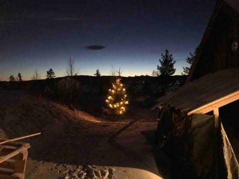 Night, Natural landscape, Skiing