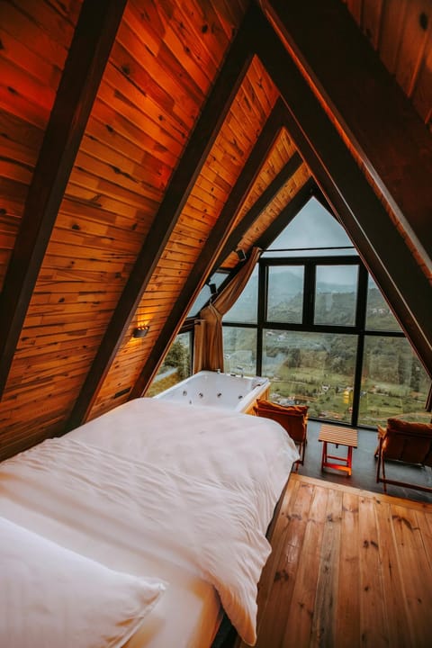 Bed, Natural landscape, Bedroom