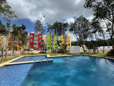 Property building, Pool view, Swimming pool