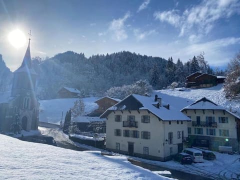 Property building, Winter, Mountain view