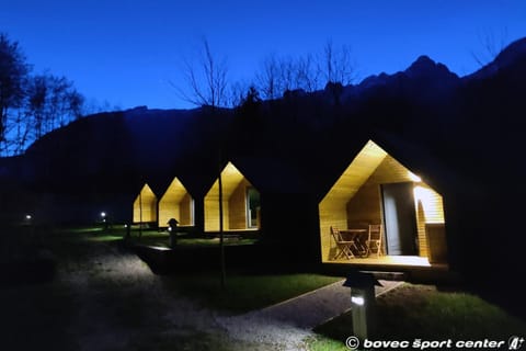 Property building, Night, Natural landscape, Mountain view