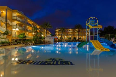 Property building, Floor plan, Pool view