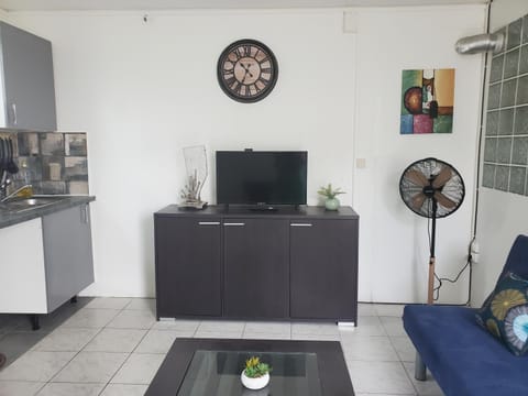 TV and multimedia, Kitchen or kitchenette, Living room, Seating area