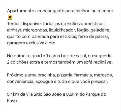 Apartamento completo em Campina Grande Apartment in Campina Grande