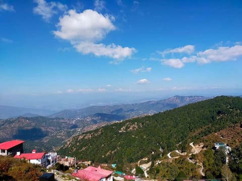 Day, Natural landscape, Bird's eye view, Mountain view