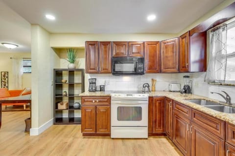 Kitchen or kitchenette, oven, stove, toaster, kitchen