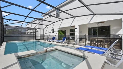 Patio, Pool view, Swimming pool, sunbed