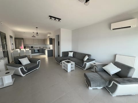 Living room, Dining area, air conditioner