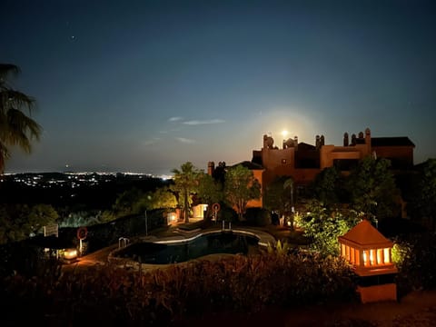 Night, Garden, Garden view, Pool view, Sea view, Swimming pool