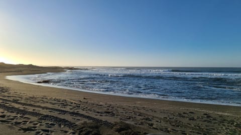 Beach, Sea view, Sunset