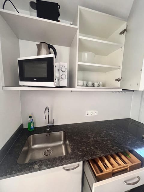 Kitchen or kitchenette, stove, kitchen